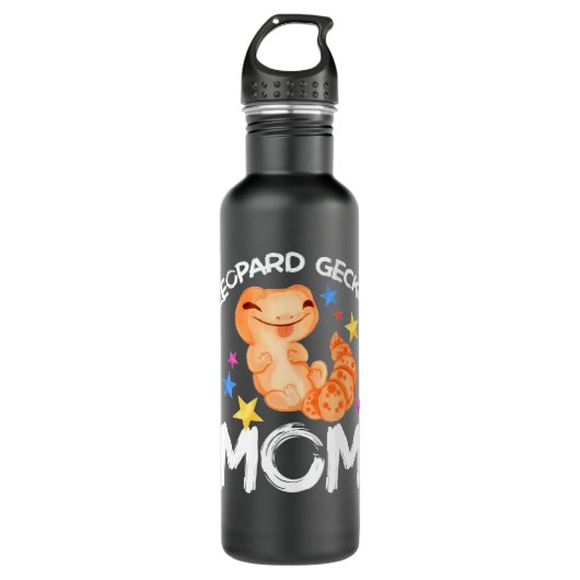 Cute Leopard Gecko mama Reptile Gecko Animal Leopa Waterfles (Voorkant)