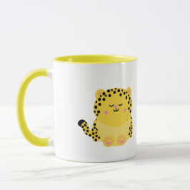 Cute leopard gepersonaliseerde mug mok