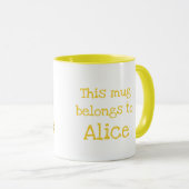 Cute leopard gepersonaliseerde mug mok (Voorkant rechts)