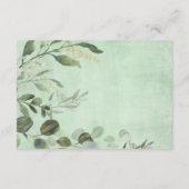 Cute Leopard Greenery Gold Safari Books voor Baby Informatiekaartje (Achterkant)