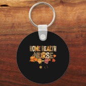 Cute Leopard Home Health Nurse Stethocope Fall Coq Sleutelhanger (Voorkant)