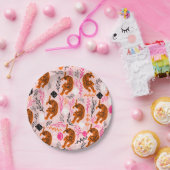 Cute Leopard Paper Borden Papieren Bordje (Feest)