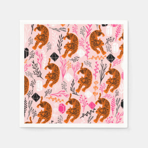 Cute Leopard Paper Napkins Servet