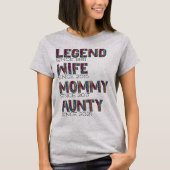 Cute Leopard Pattern Gift Mama Legend Wife T-shirt (Voorkant)