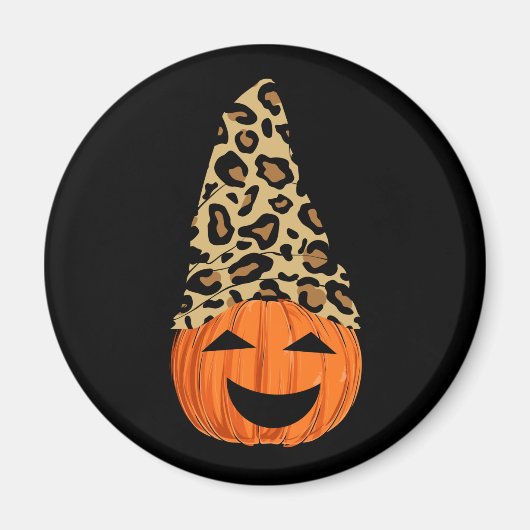 Cute Leopard Pet Pumpkin Magneet (Voorkant)