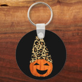 Cute Leopard Pet Pumpkin Sleutelhanger (Voorkant)