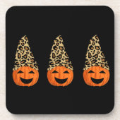 Cute Leopard Pet Pumpkins Bier Onderzetter (Voorkant)