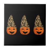 Cute Leopard Pet Pumpkins Tegeltje (Voorkant)