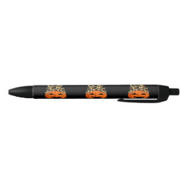 Cute Leopard Pet Pumpkins Zwarte Inkt Pen