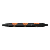 Cute Leopard Pet Pumpkins Zwarte Inkt Pen (Achterkant)