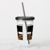 Cute Leopard Print Acryl Drinkbeker (Links)