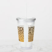 Cute Leopard Print Acryl Drinkbeker (Rechts)