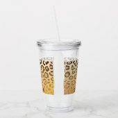 Cute Leopard Print Acryl Drinkbeker (Links)