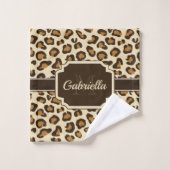 Cute Leopard Print Bad Handdoek (Wasdoekje)