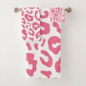 Cute Leopard Print Bad Handdoek (Insitu)