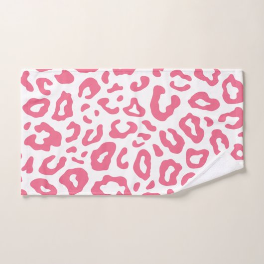 Cute Leopard Print Bad Handdoek (Handdoek)