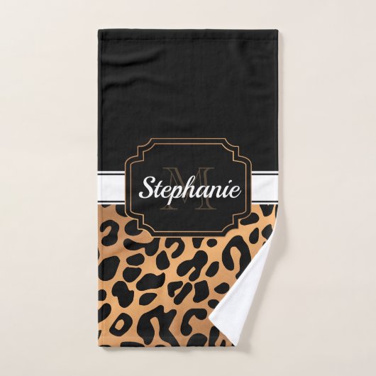 Cute Leopard Print Bad Handdoek (Handdoek)