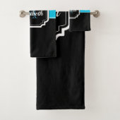 Cute Leopard Print Bad Handdoek (Insitu)