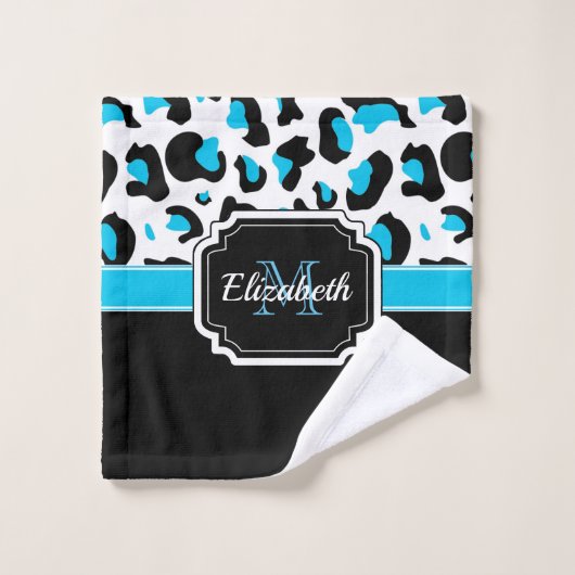 Cute Leopard Print Bad Handdoek (Wasdoekje)