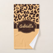 Cute Leopard Print Bad Handdoek (Handdoek)