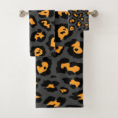 Cute Leopard Print Bad Handdoek (Insitu)