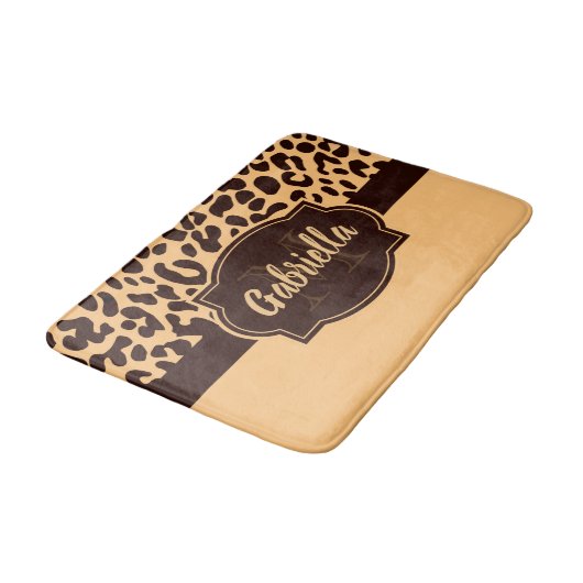 Cute Leopard Print Badmat (Gekanteld)