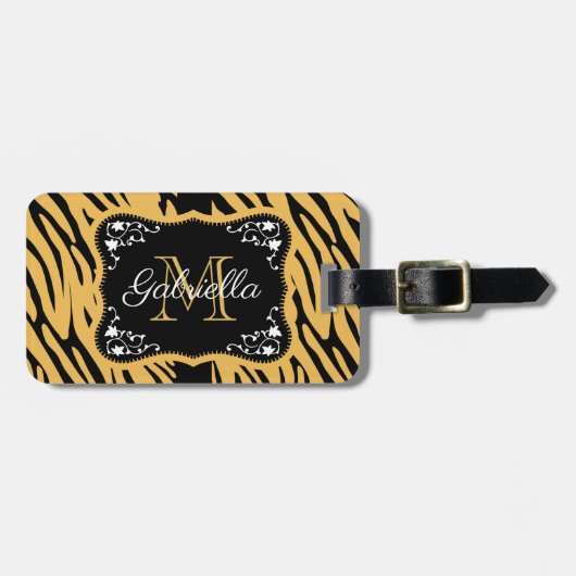 Cute Leopard Print Bagagelabel (Voorkant horizontaal)