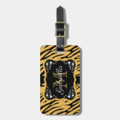 Cute Leopard Print Bagagelabel (Voorkant verticaal)