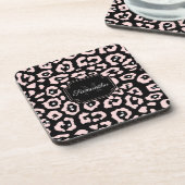 Cute Leopard Print Bier Onderzetter (Linkerzijde)
