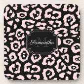 Cute Leopard Print Bier Onderzetter (Voorkant)