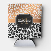 Cute Leopard Print Blikjeskoeler (Voorkant)