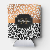 Cute Leopard Print Blikjeskoeler (Achterkant)
