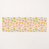 Cute Leopard Print Cheetah Spots Pattern Pink Yogamat (Voorkant (horizontaal))