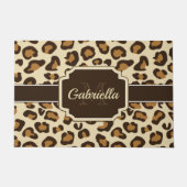Cute Leopard Print Deurmat (Voorkant)