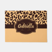 Cute Leopard Print Deurmat (Voorkant)