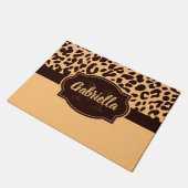 Cute Leopard Print Deurmat (Schuin)