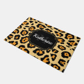 Cute Leopard Print Deurmat (Schuin)
