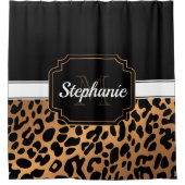 Cute Leopard Print Douchegordijn (Voorkant)