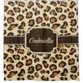 Cute Leopard Print Douchegordijn (Voorkant)