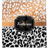Cute Leopard Print Douchegordijn (Voorkant)