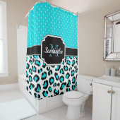 Cute Leopard Print Douchegordijn (In situ)