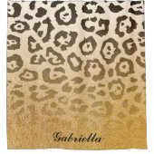 Cute Leopard Print Douchegordijn (Voorkant)