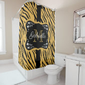 Cute Leopard Print Douchegordijn (In situ)