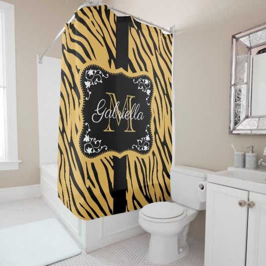 Cute Leopard Print Douchegordijn (In situ)