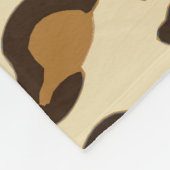 Cute Leopard Print Fleece Deken (Hoek)