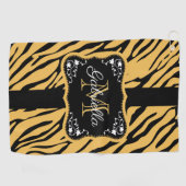 Cute Leopard Print Golfhanddoek (Horizontaal)