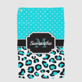 Cute Leopard Print Golfhanddoek (Voorkant)