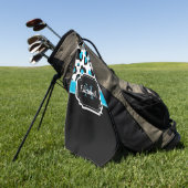 Cute Leopard Print Golfhanddoek (Groen)