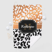 Cute Leopard Print Golfhanddoek (Insitu)