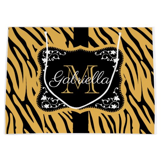 Cute Leopard Print Groot Cadeauzakje (Voorkant)